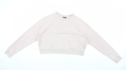 Nike Women's Beige Sweatshirt, Size M, Casual Fit