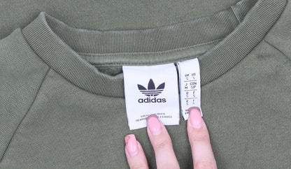 Mens UK Size S adidas Green Pullover Sweatshirt