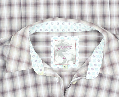 Mantaray Women's Multicoloured Plaid Button-Up Shirt 12