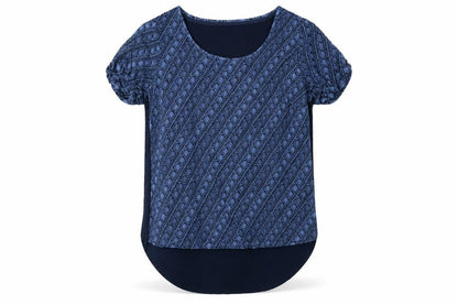 Womens UK Size 8 FatFace Blue Basic T-Shirt