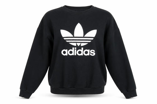 Front view of Adidas Women's Black XS Pullover Sweatshirt