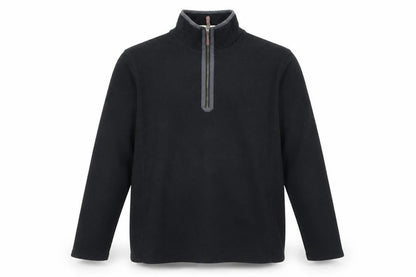 Mens UK Size L Mountain Warehouse Black 1/4 Zip Sweatshirt
