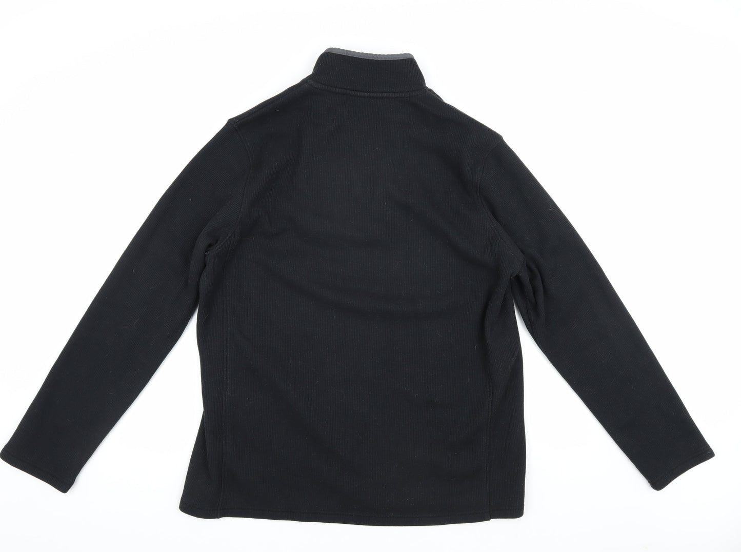 Mens UK Size L Mountain Warehouse Black 1/4 Zip Sweatshirt