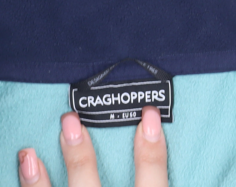 Mens UK Size M Craghoppers Green 1/4 Zip Sweatshirt