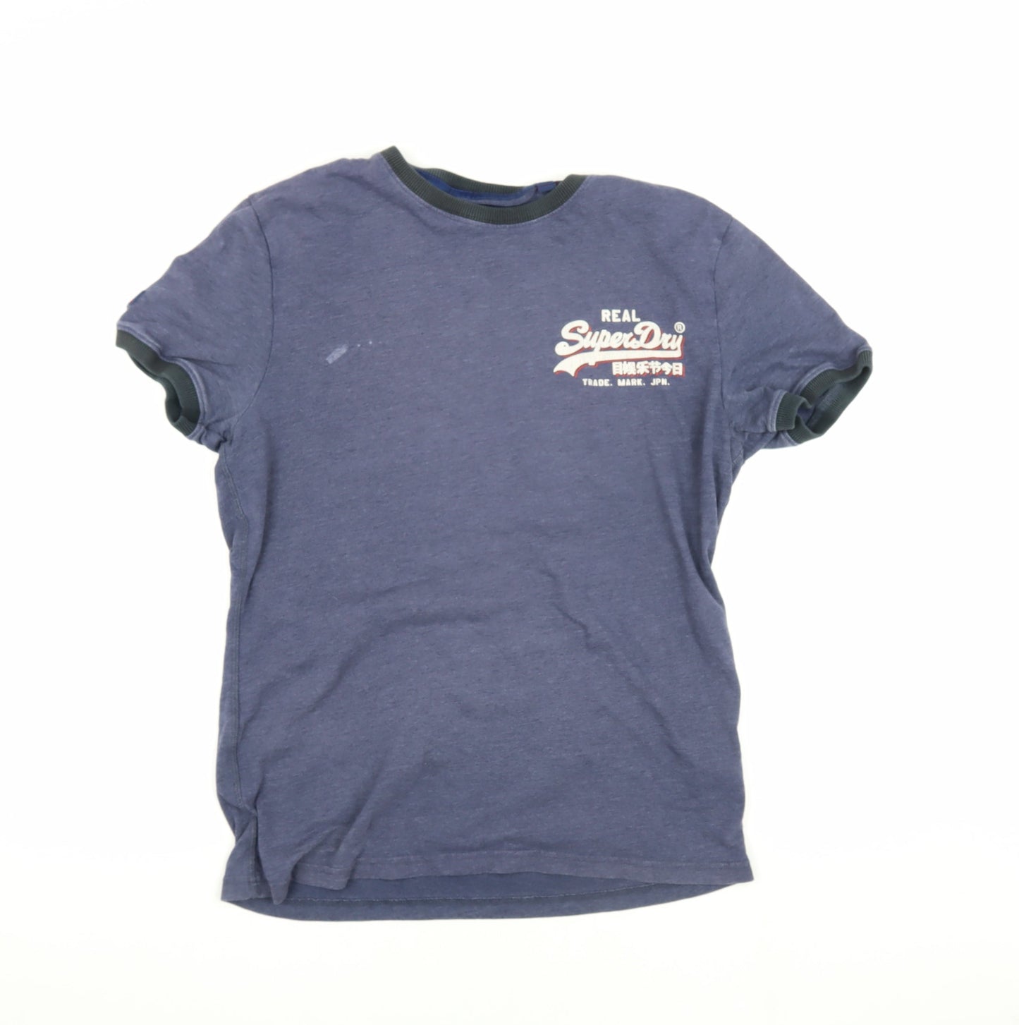 Superdry Men's Blue Crew Neck T-Shirt Size L