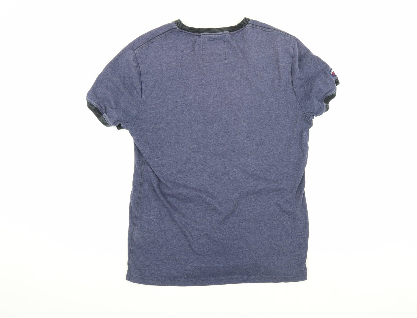 Superdry Men's Blue Crew Neck T-Shirt Size L