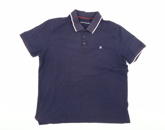 Pierre Cardin Men's Blue Polo Shirt XL