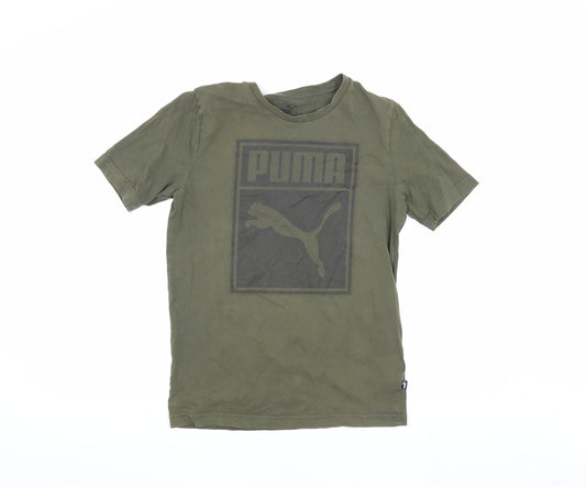 Puma Men's Green XS Graphic Print T-Shirt