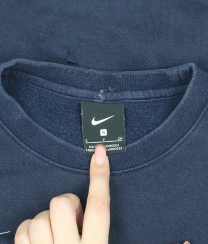 Mens UK Size S Nike Blue Pullover Sweatshirt