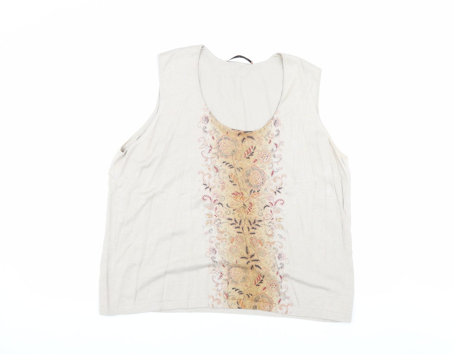 Womens UK Size L Plus Windsmoor Beige  Tank
