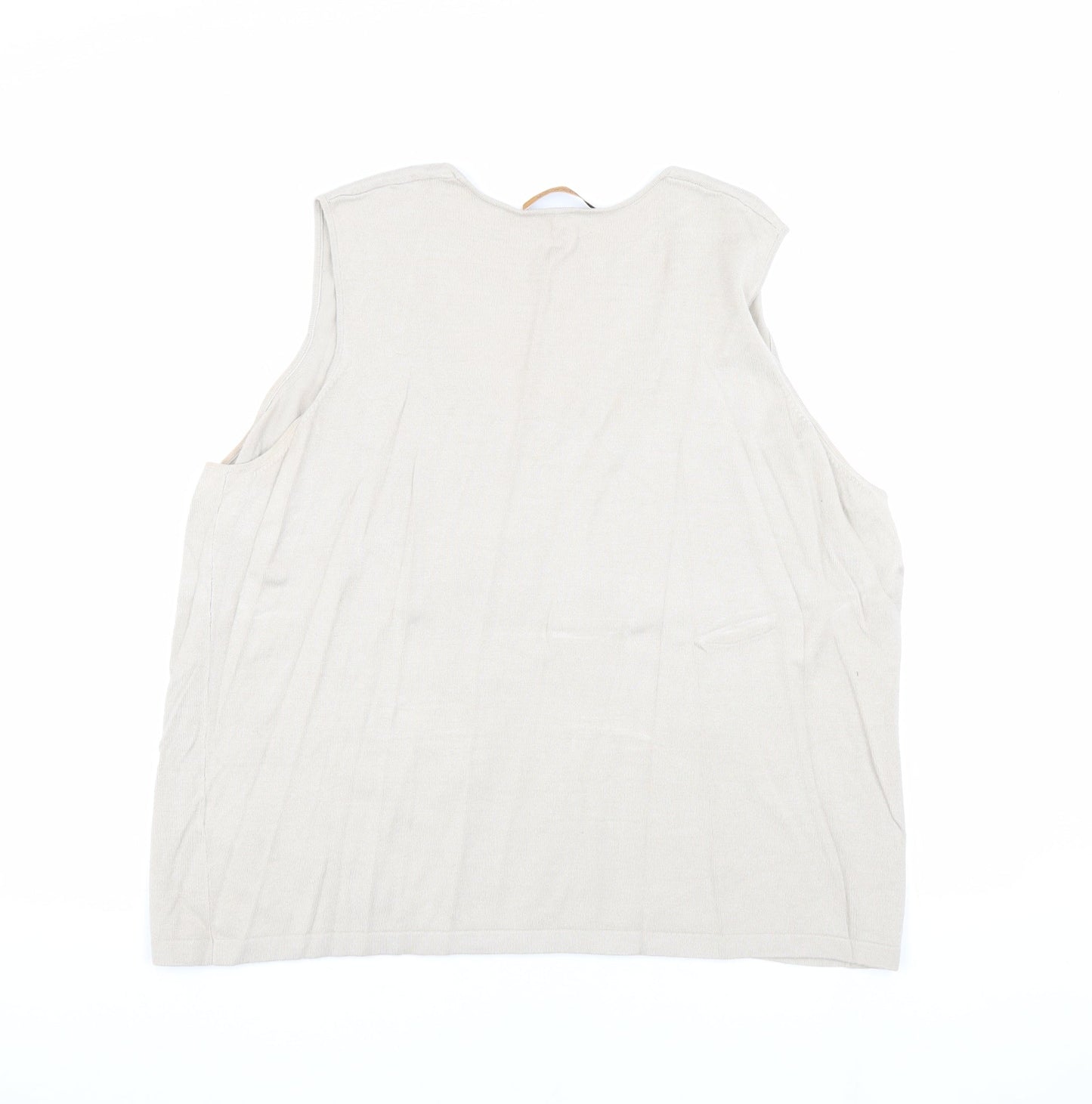 Womens UK Size L Plus Windsmoor Beige  Tank