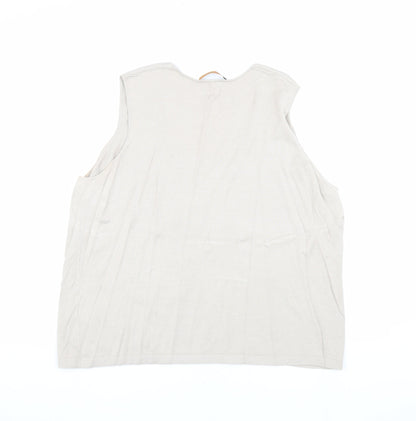 Womens UK Size L Plus Windsmoor Beige  Tank