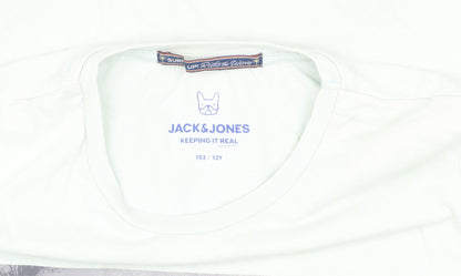 Jack & Jones Boys Beach Graphic T-Shirt, Size 12 Years, White