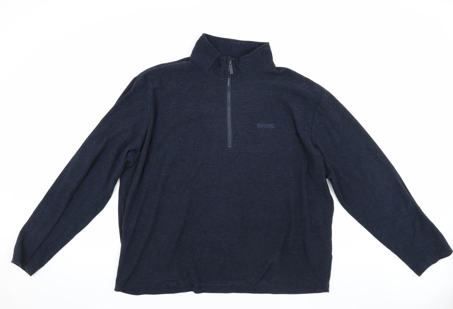 Mens UK Size 2XL Regatta Blue 1/4 Zip Sweatshirt