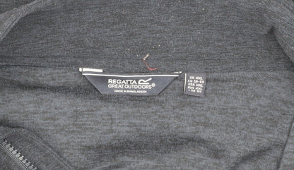 Mens UK Size 2XL Regatta Blue 1/4 Zip Sweatshirt