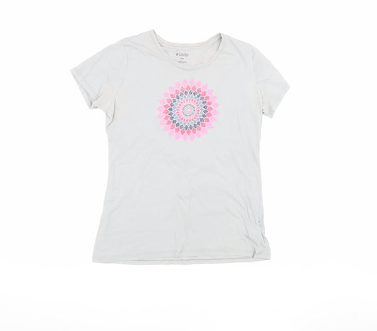 Columbia Women’s White T-Shirt Size M Short Sleeve