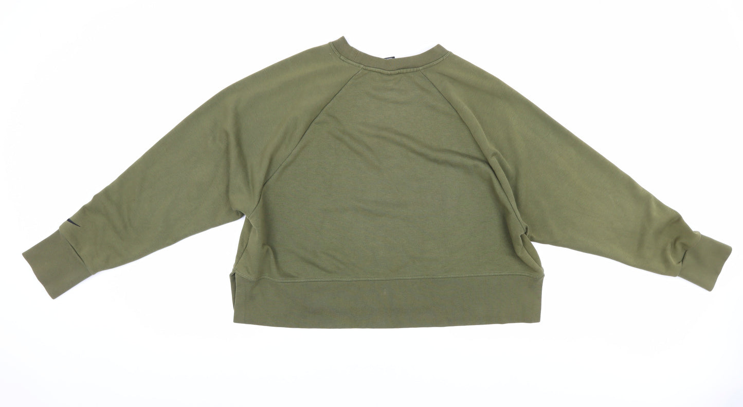 Nike Women’s Green Pullover Sweatshirt Medium