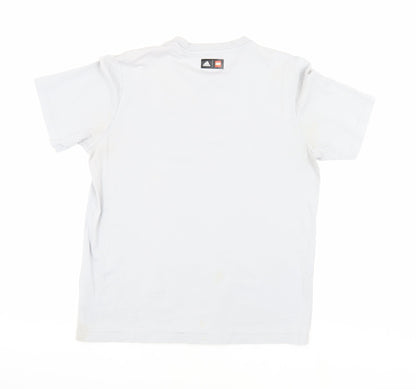Mens UK Size M adidas White  T-Shirt