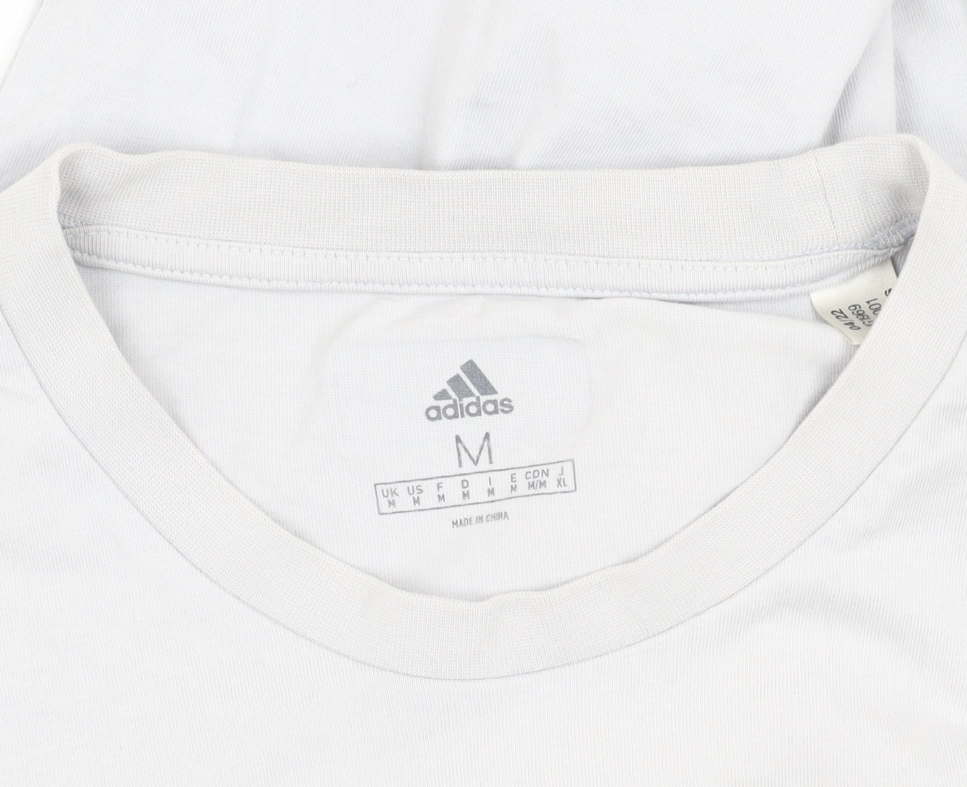 Mens UK Size M adidas White  T-Shirt