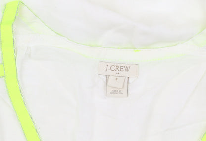 J.Crew Women's White Shift Dress, Size S, Linen Blend