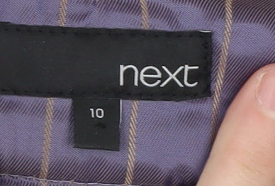 Next Women's Grey Check Pencil Skirt, Size 10