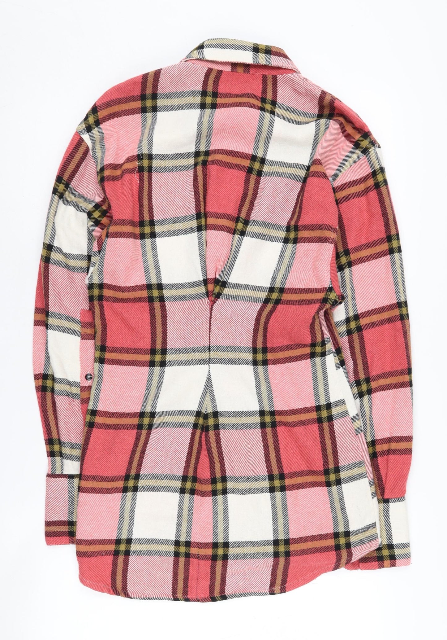 Womens UK Size XS Zara Red  Button-Up