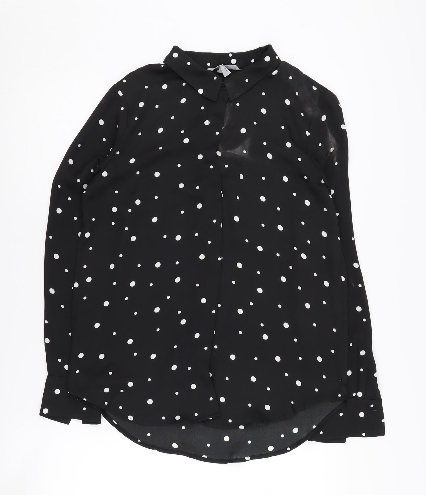 Womens UK Size 8 H&M Black  Blouse