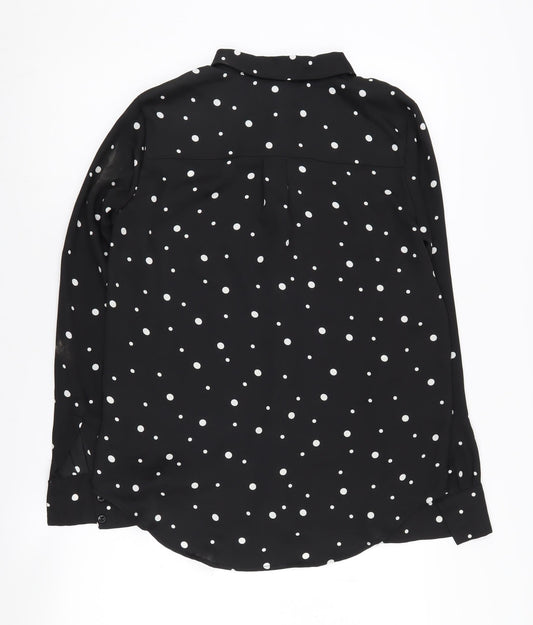 Womens UK Size 8 H&M Black  Blouse