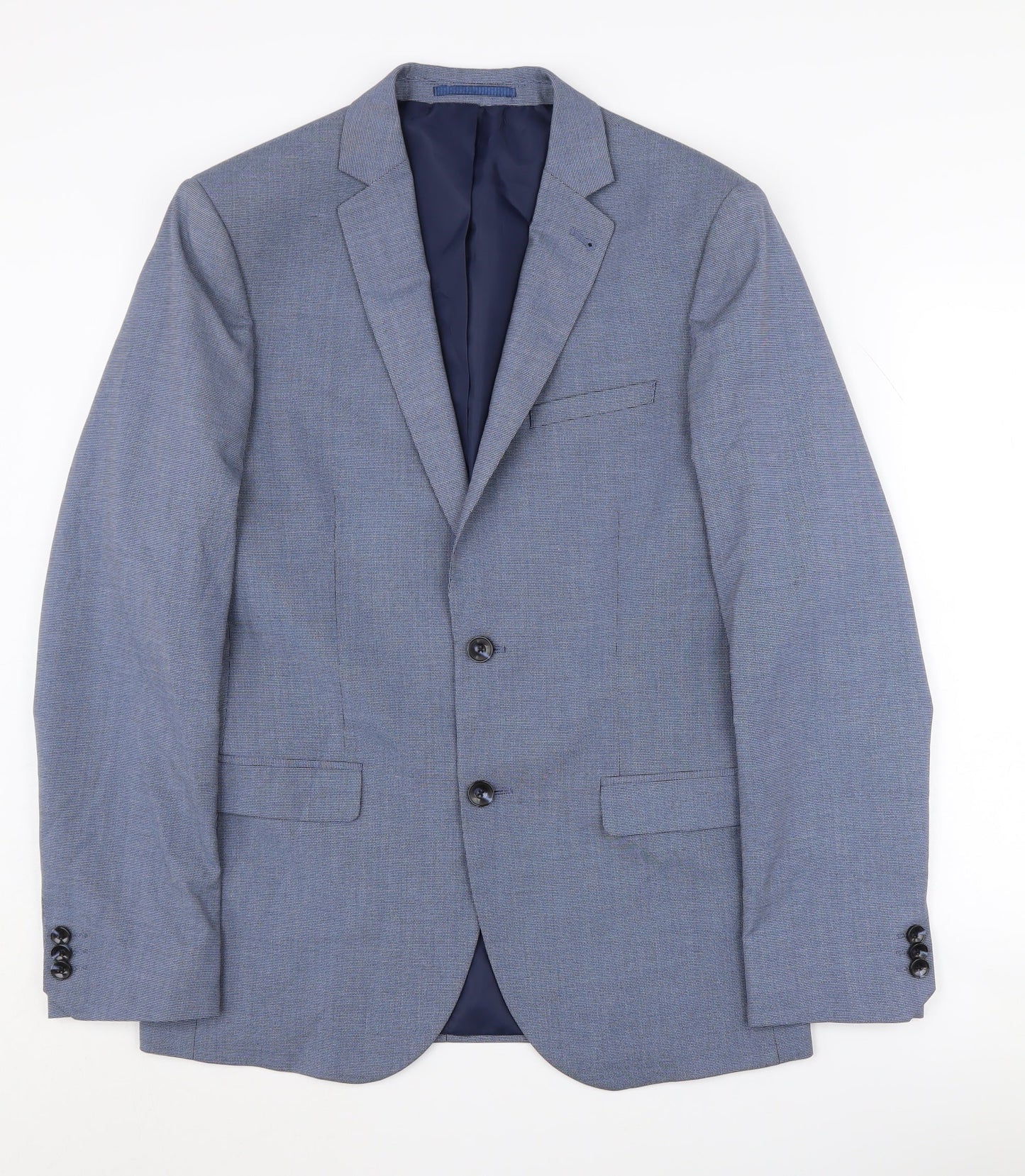 Mens UK Size 38 Marks and Spencer Regular Blue Suit Jacket