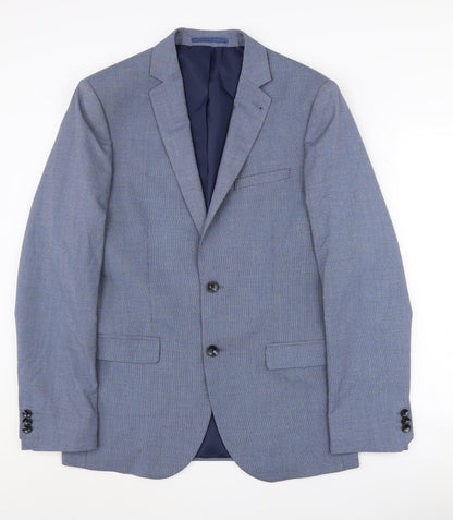 Mens UK Size 38 Marks and Spencer Regular Blue Suit Jacket