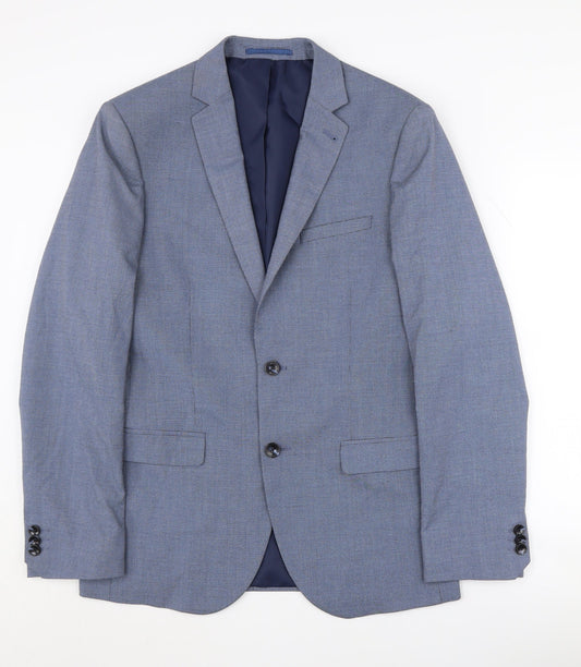 Mens UK Size 38 Marks and Spencer Regular Blue Suit Jacket