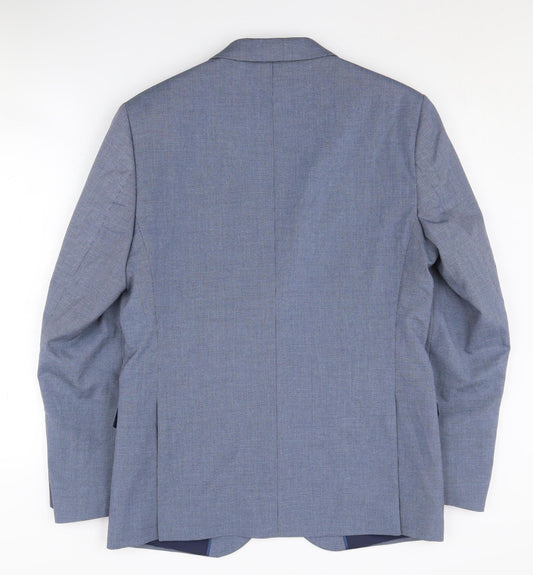 Mens UK Size 38 Marks and Spencer Regular Blue Suit Jacket