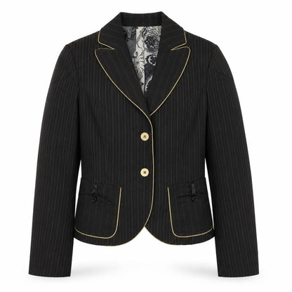 XX By Mexx Women's Black Pinstripe Blazer Size 10
