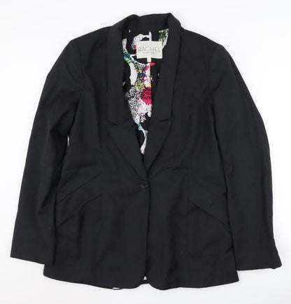 Rachel Roy Women's Black Blazer, Size 12, Regular Fit