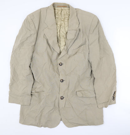 Mens UK Size 40 Pierre Cardin Regular Beige Suit Jacket