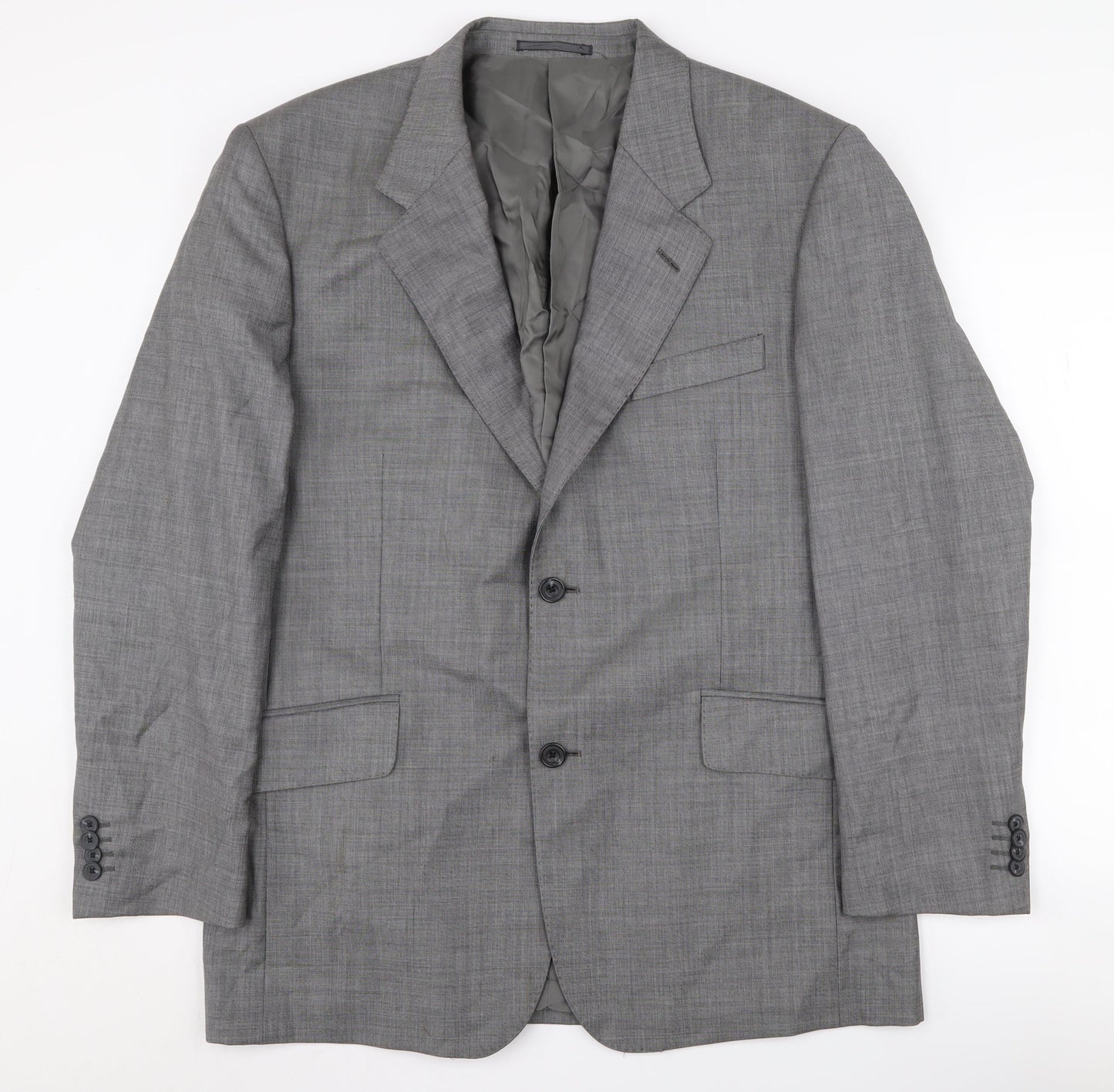 Mens UK Size 42 T.M.Lewin Regular Grey Suit Jacket