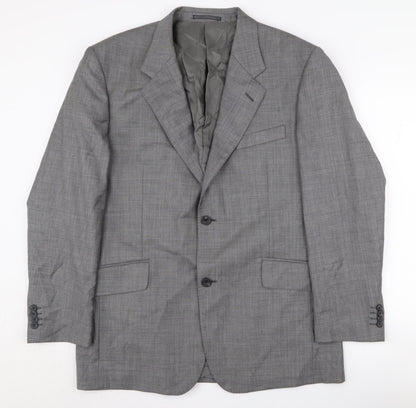 Mens UK Size 42 T.M.Lewin Regular Grey Suit Jacket