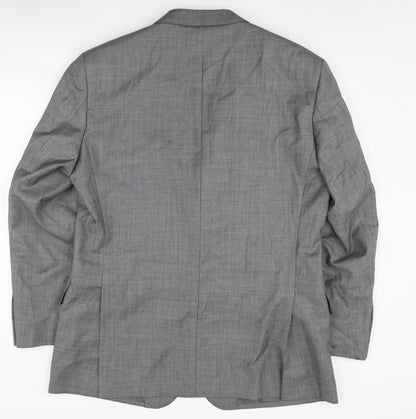 Mens UK Size 42 T.M.Lewin Regular Grey Suit Jacket