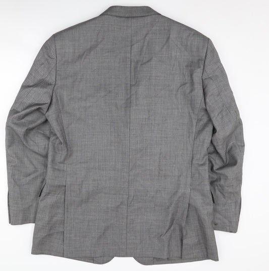 Mens UK Size 42 T.M.Lewin Regular Grey Suit Jacket
