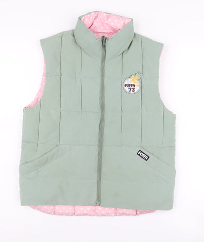 Puffa Girls Green Puffer Jacket XL