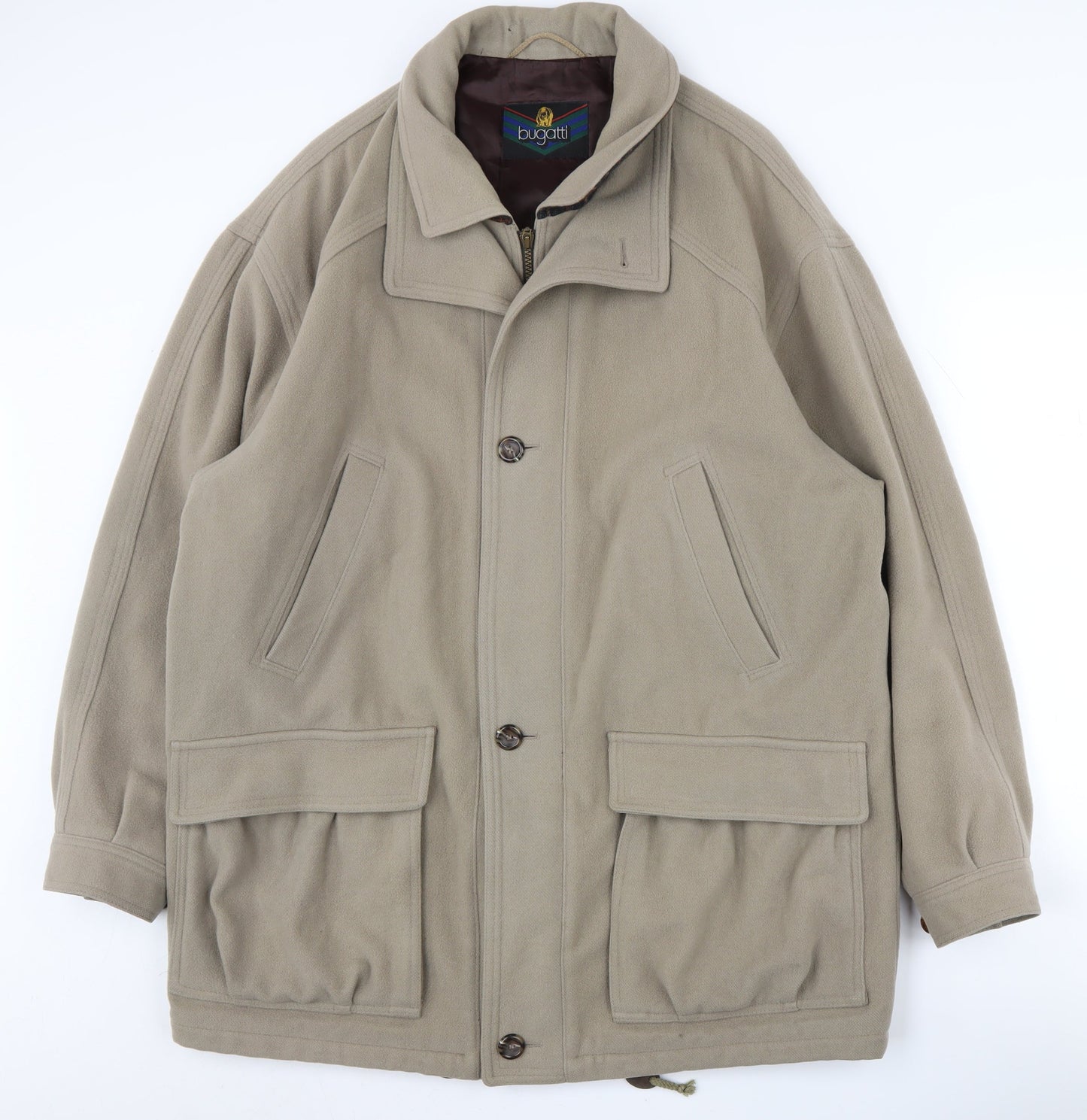 Mens UK Size 42 Bugatti Beige Basic Jacket