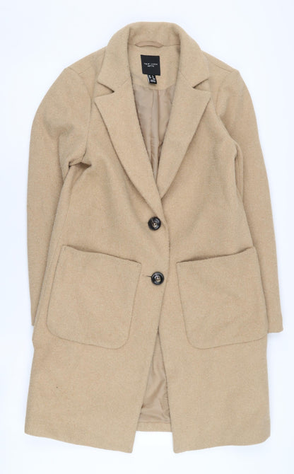 New Look Beige Petite Overcoat, Women Size 6