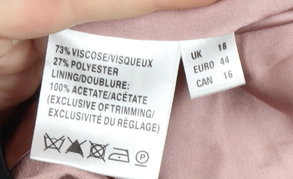 Jacques Vert Women's Pink Blazer Size 18 Formal Wear