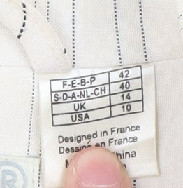Womens UK Size 14 Unknown Regular White Blazer