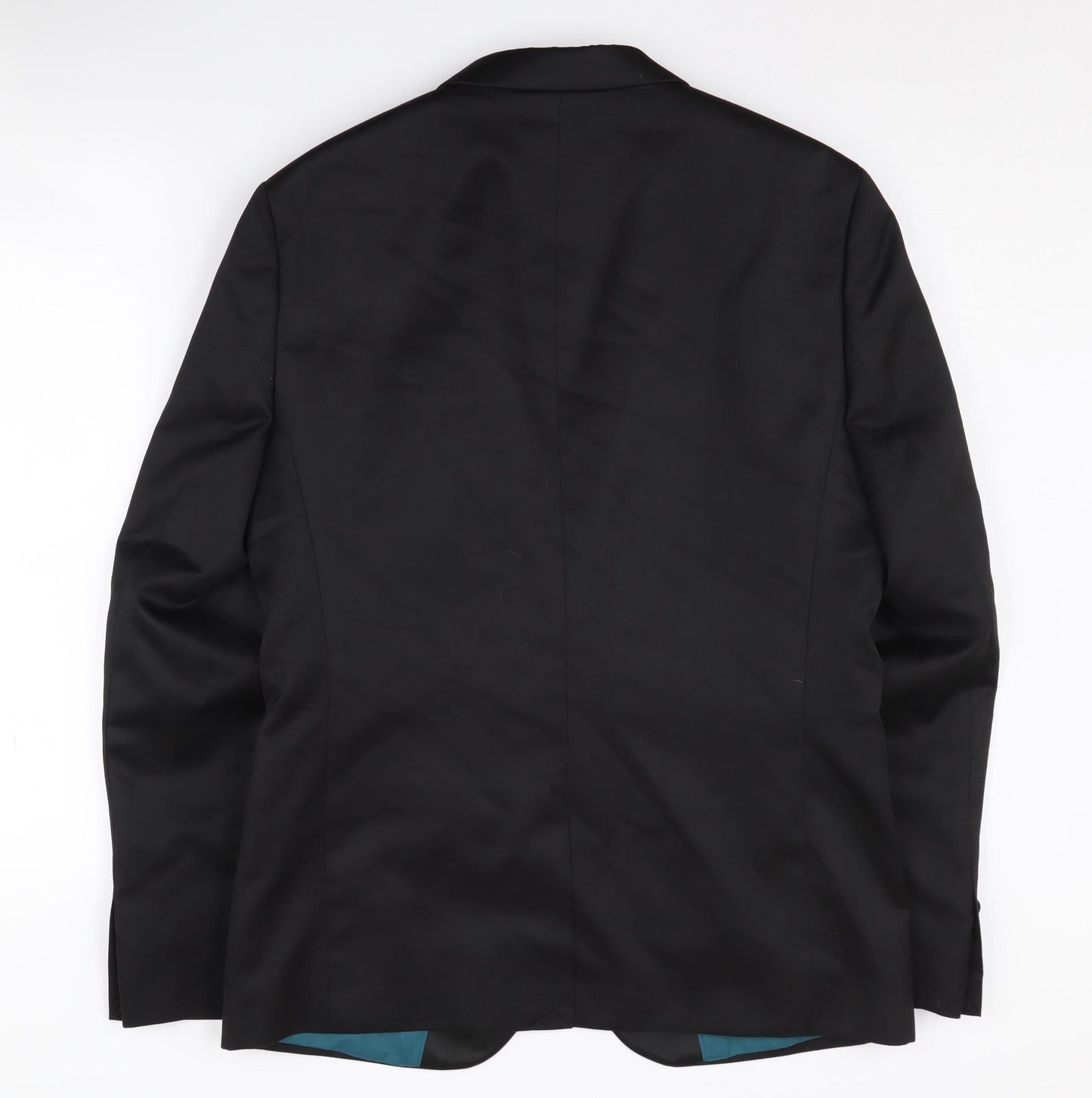Mens UK Size 40 River Island Regular Black Suit Tuxedo