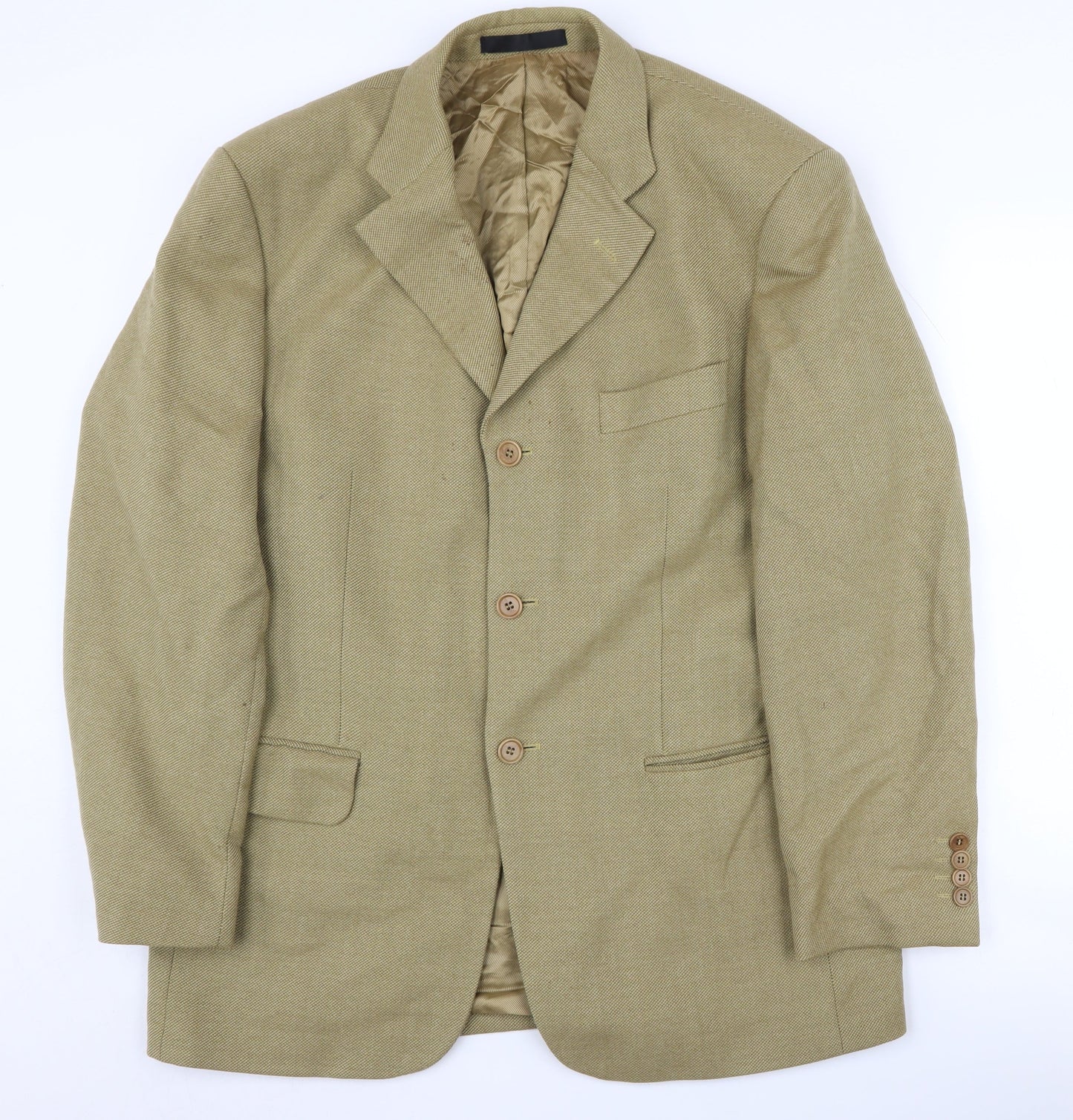 Mens UK Size 40 Marks and Spencer Regular Beige Suit Jacket
