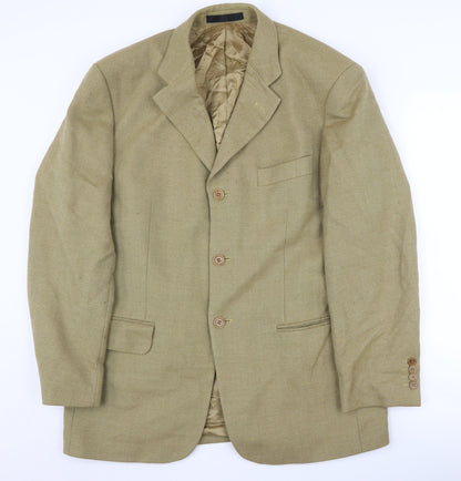 Mens UK Size 40 Marks and Spencer Regular Beige Suit Jacket