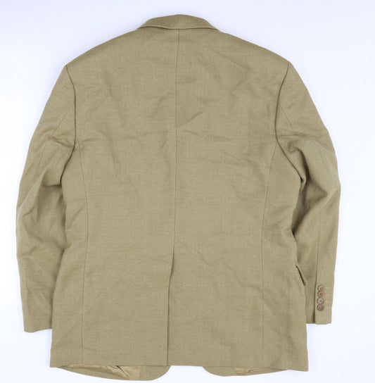 Mens UK Size 40 Marks and Spencer Regular Beige Suit Jacket