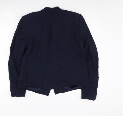 Mango Women's Blue Blazer Jacket, Large, Regular Fit