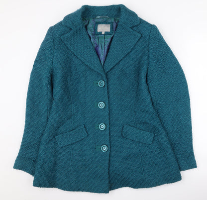 Marks & Spencer Women's Green Mid-Length Coat 14